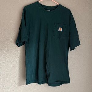 Carhartt Short Sleeve Pocket Tee in Deep Green
